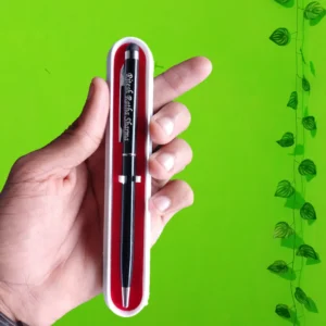 Personalised Black Slim Pen 1