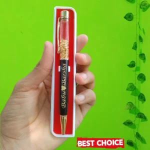 Personalised Gold Flake Pen