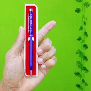 Personalised Blue Slim Pen 1