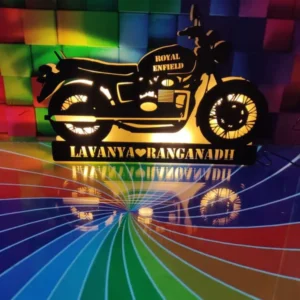 Personalised Motor Cycle Frame with LED.