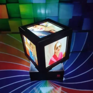 Personalised Rotational LED Cube Lamp