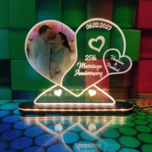 Customised Heart Shape Acrylic LED Table Lamp