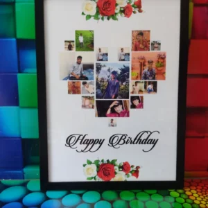 Persoonalized Heart Shape Wooden Photo Frame 4