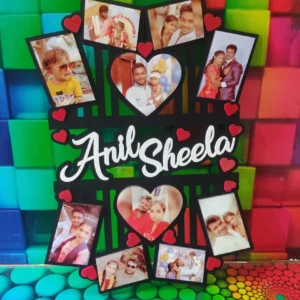Personalised Wooden Cut out Photo Frame Copy Copy