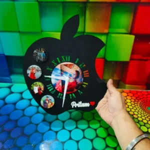 Personalized Apple Shape Wall Clock