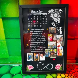 Personalized Wooden Calendar Design Photo Frame 16