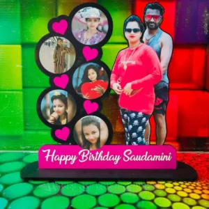 Customised Table Top Couple Cut Out Photo Frame