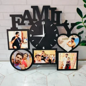 Customised Family Wooden Wall Clock