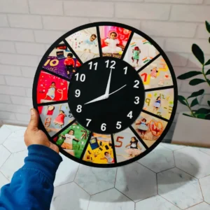 Personalized Round Shape Wooden Wall Clock