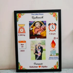 Personalized Baby Birth Photo Frame 16