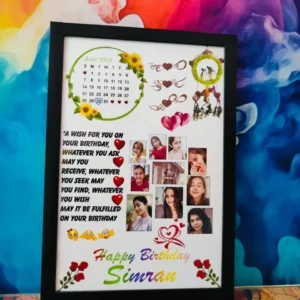 Personalized Wooden Calendar Design Photo Frame 21