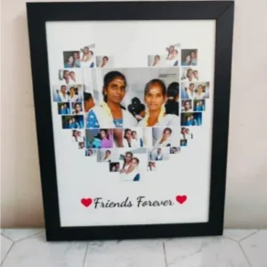 Persoonalized Heart Shape Wooden Photo Frame 06
