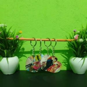 Personalised Acrylic Key Chain Heart Shape