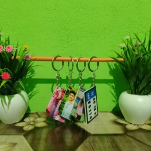 Personalised Acrylic Key Chain Rectangle Shape