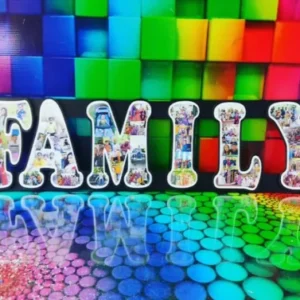 Customised Wooden Family Collage Frame