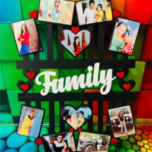 Personalised Wooden Cut out Photo Frame Copy