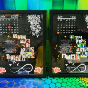 Personalized Wooden Calendar Design Photo Frame 17