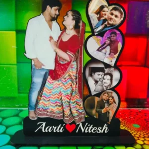 Customized Couple Cut Out Photo Frame