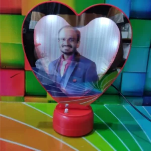 Personalized Heart Shape LED Magic Mirror