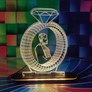 Customised Ring Acrylic LED Table Lamp