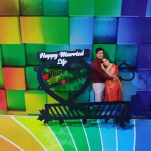 Customized Table Top Couple Cut Out Photo Frame