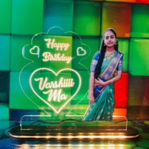 Personalised Acrylic LED Table Lamp with Photo Cutout