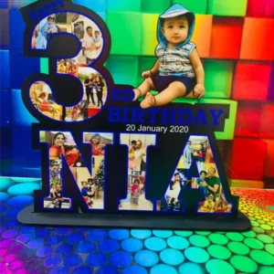 Customised 3rd Birthday Mosaic Table Top