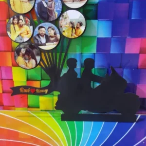 Customised Wooden Motor Cycle Photo Frame