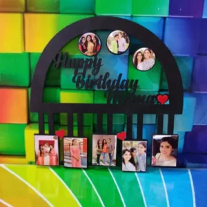 Personalised Wooden Cut out Photo Frame