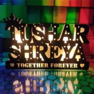 Personalized Couple Name Letter Wooden Frame