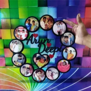 Persoonalized Wooden Round Frame Photo Frame