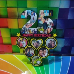 Personalized Birthday Year Cut out frame