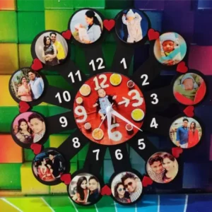 Personalised Acrylic Wall Clock Round Shape