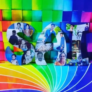 Personalized Name Cut out collage Frame