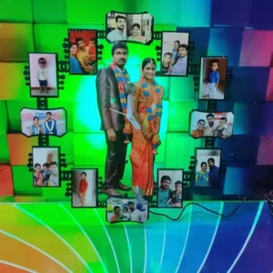 Personalised Glass Acrylic Wall Clock with LED Light