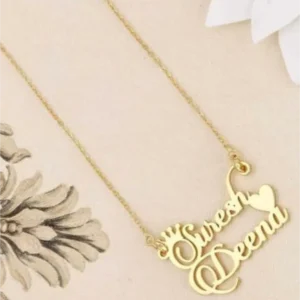 Personalized Name Pendant with Couple Name