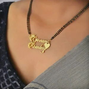 Personalized Name Pendant with Couple Name 4