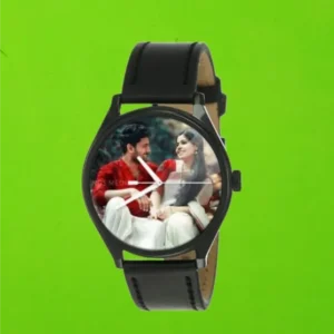 Personalised Men's Wrist Watch Black Colour 2
