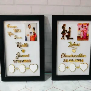 Personalized Wooden Love Story Photo Frame 9