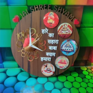 Personalised Acrylic Wall Clock Round Shape