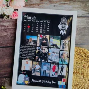 Personalized Wooden Calendar Design Photo Frame 6