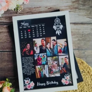 Personalized Wooden Calendar Design Photo Frame 4