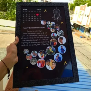 Personalized Wooden Calendar Design Photo Frame 9