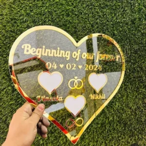 Customised Thumb Frame Heart Shape