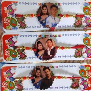 3 pcs Customised Glass Quality Acrylic Rakhi