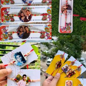 10 pcs Customised Glass Quality Acrylic Rakhi