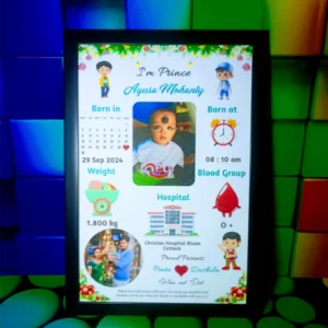 Customised Baby Birth Photo Frame 6