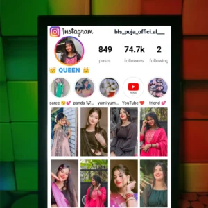 Instagram Style Photo Frame with Name | Personalized Birthday & Anniversary Gift