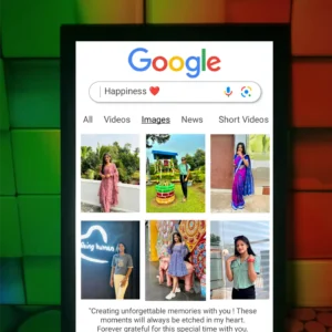 Google Style Photo Frame with Name | Personalized Funny & Creative Gift for Birthday and Anniversary Gift