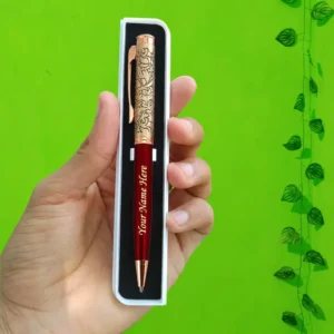 Personalised Maroon Designed Art Pen
